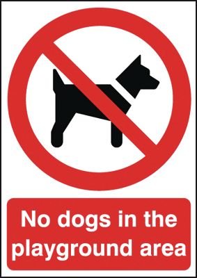 No dogs in playground